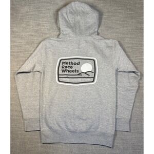 Method‎ Race Wheels Pullover Hoodie Gray Men's Medium Graphic Sweatshirt